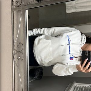 White champion hoodie